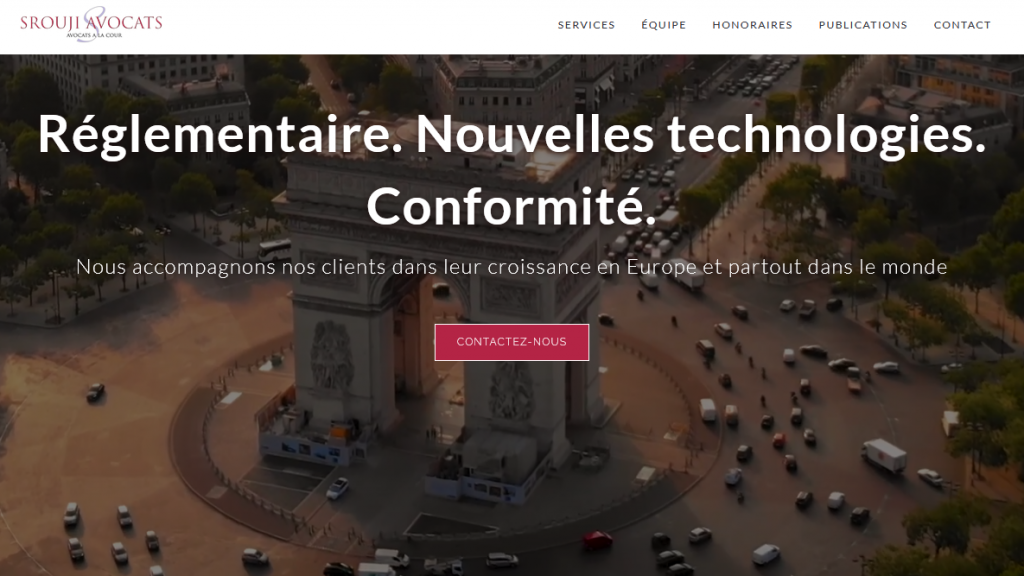 Srouji Avocats — site réalisé par OFA Web