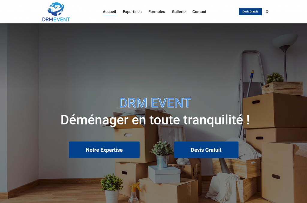 DRM Event — site réalisé par OFA Web