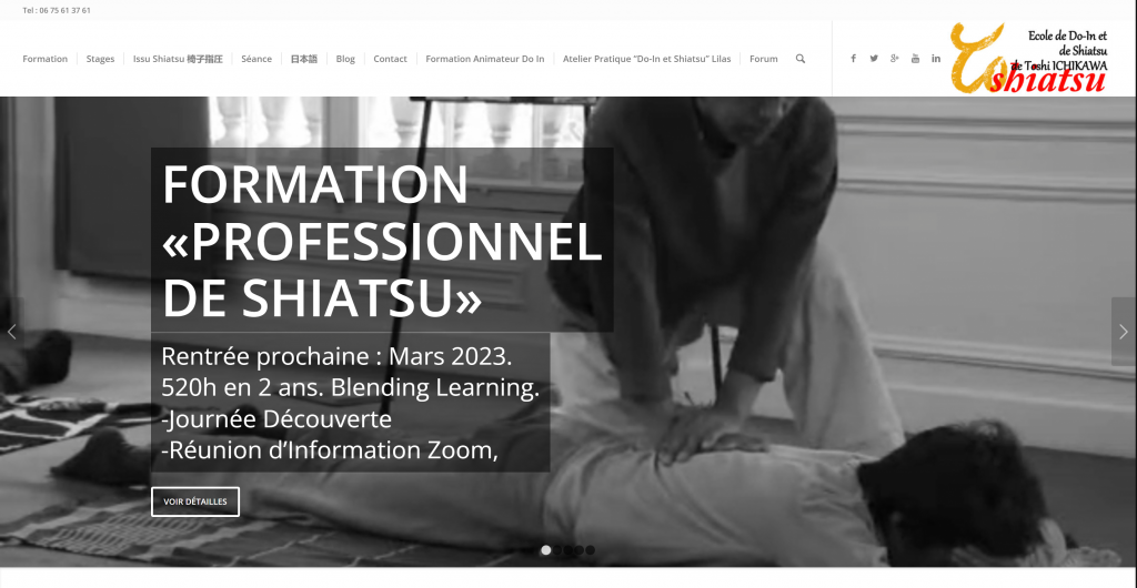 Toshiatsu — site réalisé par OFA Web