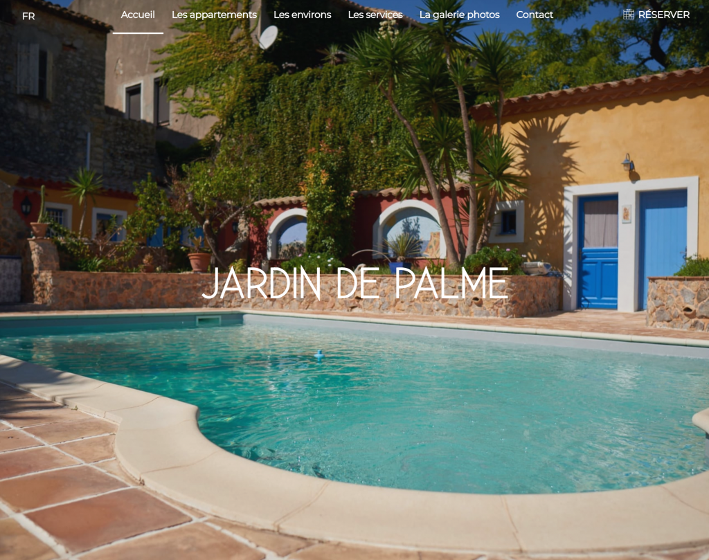 Le Jardin de Palme — site réalisé par OFA Web