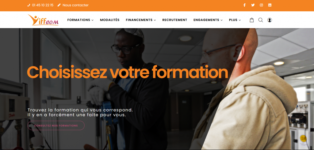 IFFCOM — site réalisé par OFA Web